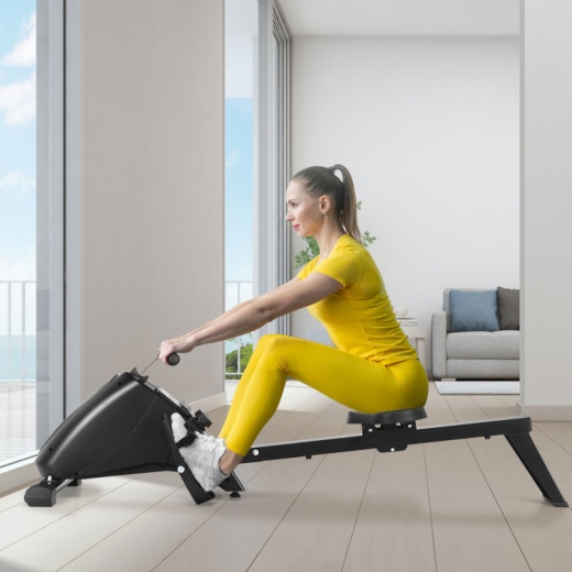 Foldable Magnetic Quiet Operated Fitness Rowing Machine