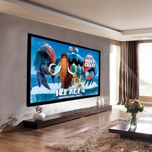92" Aluminum Fixed Frame 16:9 Projector Screen
