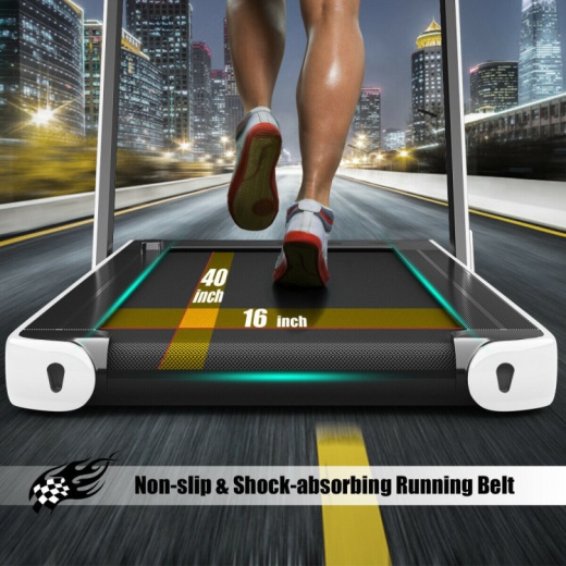 2.25 Hp 2-In-1 Folding Walking Pad Treadmill with Dual Display and App Control