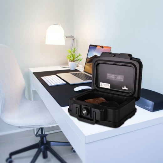 Space-Saving and Waterproof 30 Minute Fire Safe Box with Lock and Handle