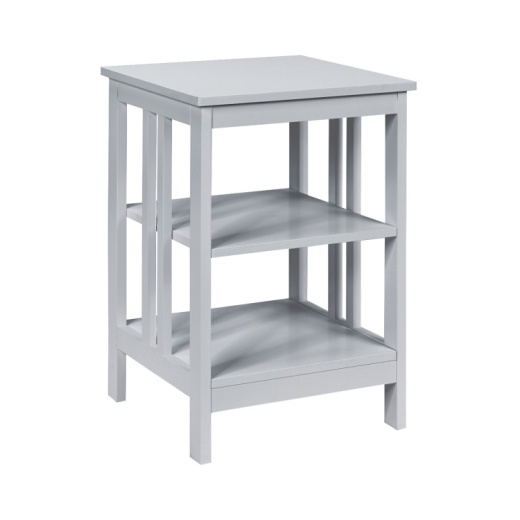 3-Tier Nightstand Set Of 2 With Reinforced Bars And Stable Structure