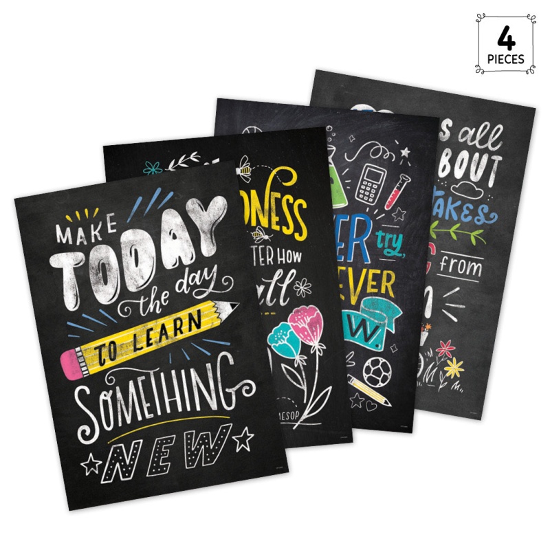 Chalk It Up! Colorful Inspiration Inspire U 4-Poster Convenience Pack