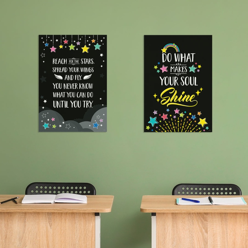 Creative Teaching Press Bright Blooms Inspire U 4-Poster Pack