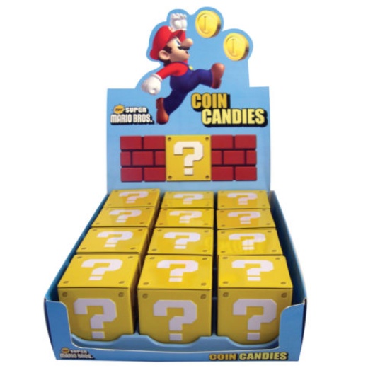 Cwc Nintendo Ka Nintendo Question Mark Coin Candies 12 Count