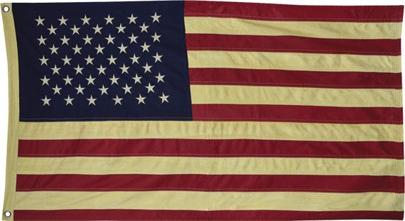 Aged American Flag, 58"