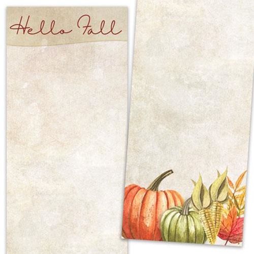 Hello Fall Pumpkins Notepad