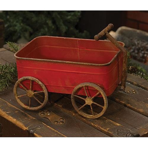 Rustic Red Wagon