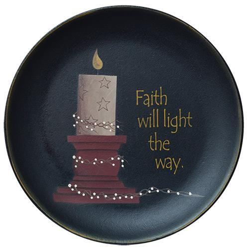 Faith Will Light Plate