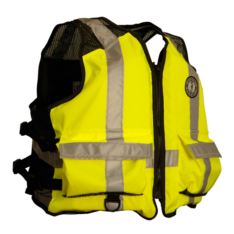 Mustang High Visibility Industrial Mesh Vest - Fluorescent Yellow/Green - Xxl/Xxxl