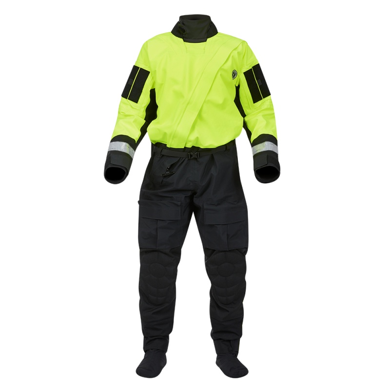 Mustang Sentinel™ Series Water Rescue Dry Suit - Fluorescent Yellow Green-Black - Xl Short