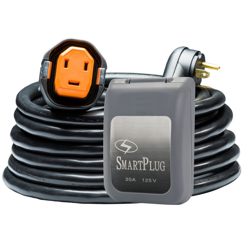 Smartplug Rv Kit 30 Amp Dual Configuration Cordset & Grey Inlet Combo - 30'