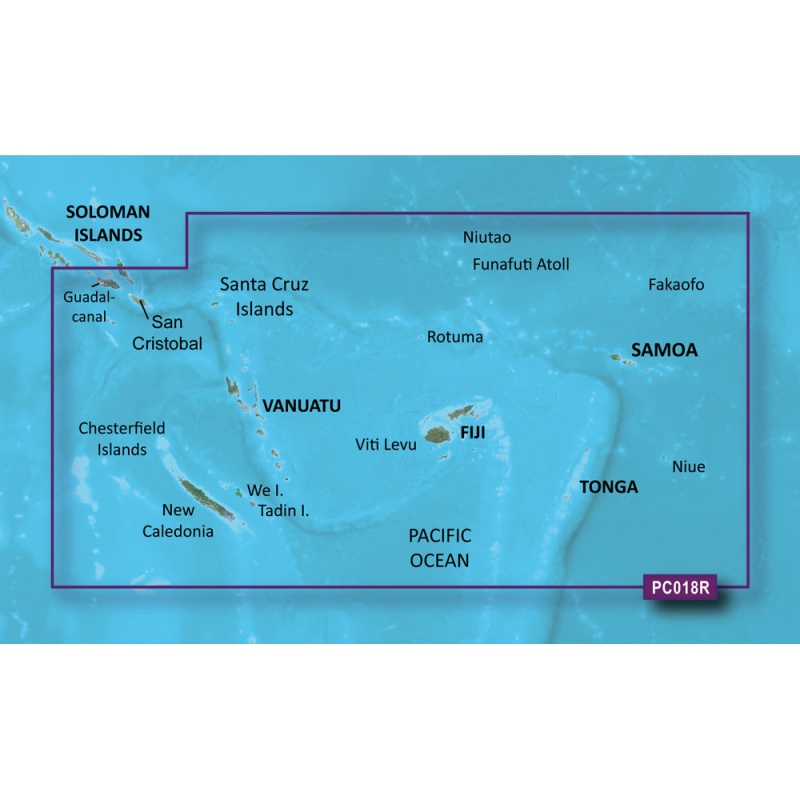 Garmin Bluechart® G3 Vision® Hd - Vpc018r - New Caledonia - Fiji - Microsd™/Sd™