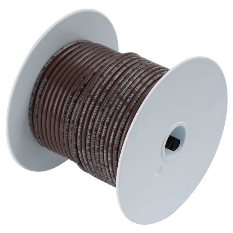 Ancor Brown 14Awg Tinned Copper Wire - 100'