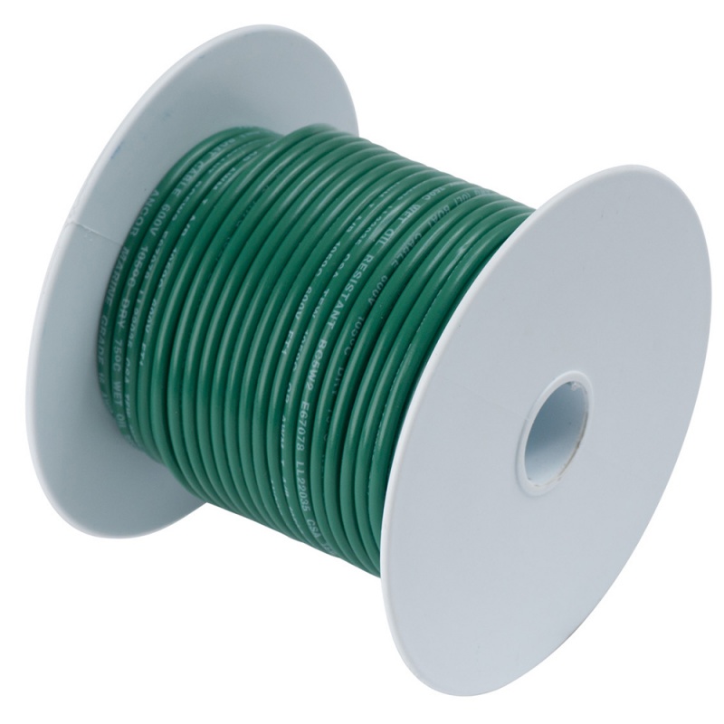 Ancor Green 6 Awg Battery Cable - 100'