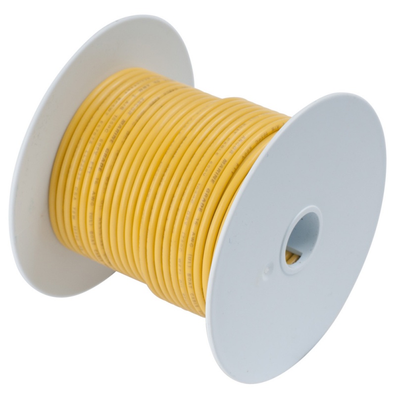 Ancor Yellow 18 Awg Tinned Copper Wire - 1,000'