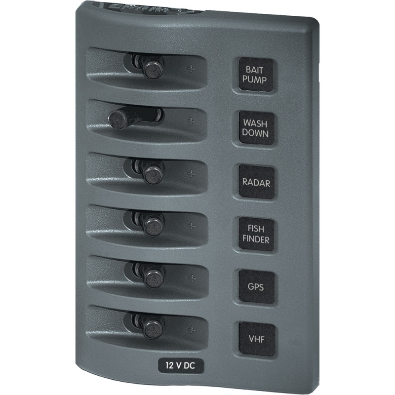 Blue Sea 4307 Weatherdeck® 12V Dc Waterproof Switch Panel - 6 Position