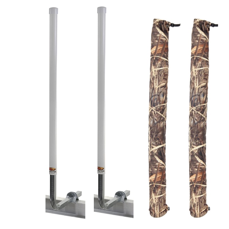 C.E. Smith 60" Post Guide-On W/I-Beam Mounting Kit & Free Camo Wet Lands Post Guide-On Pads