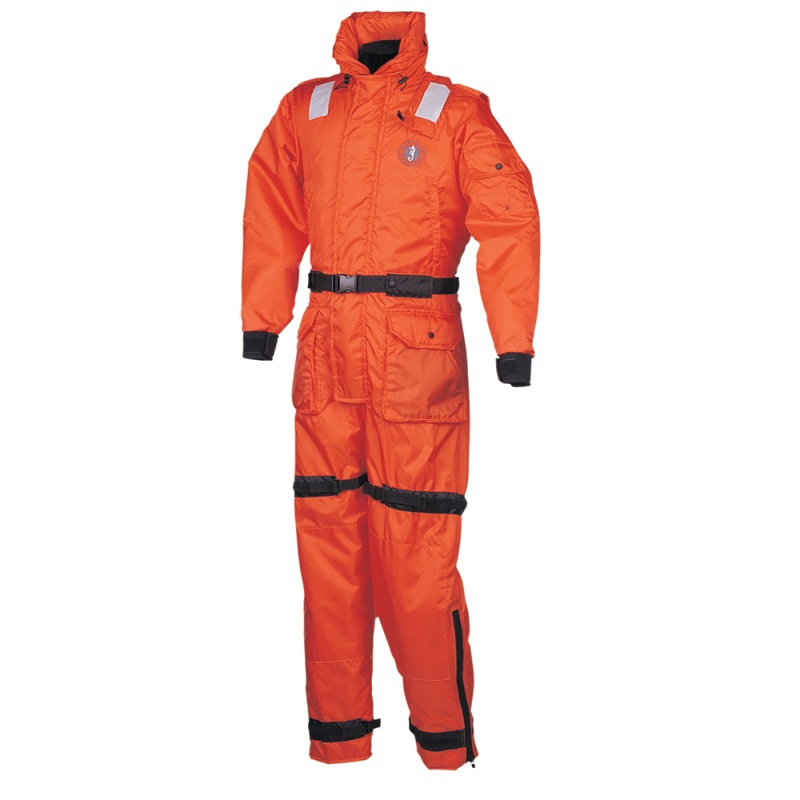 Mustang Deluxe Anti-Exposure Coverall & Work Suit - Orange - Large