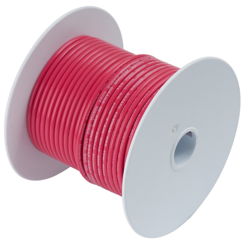 Ancor Red 16 Awg Tinned Copper Wire - 1,000'