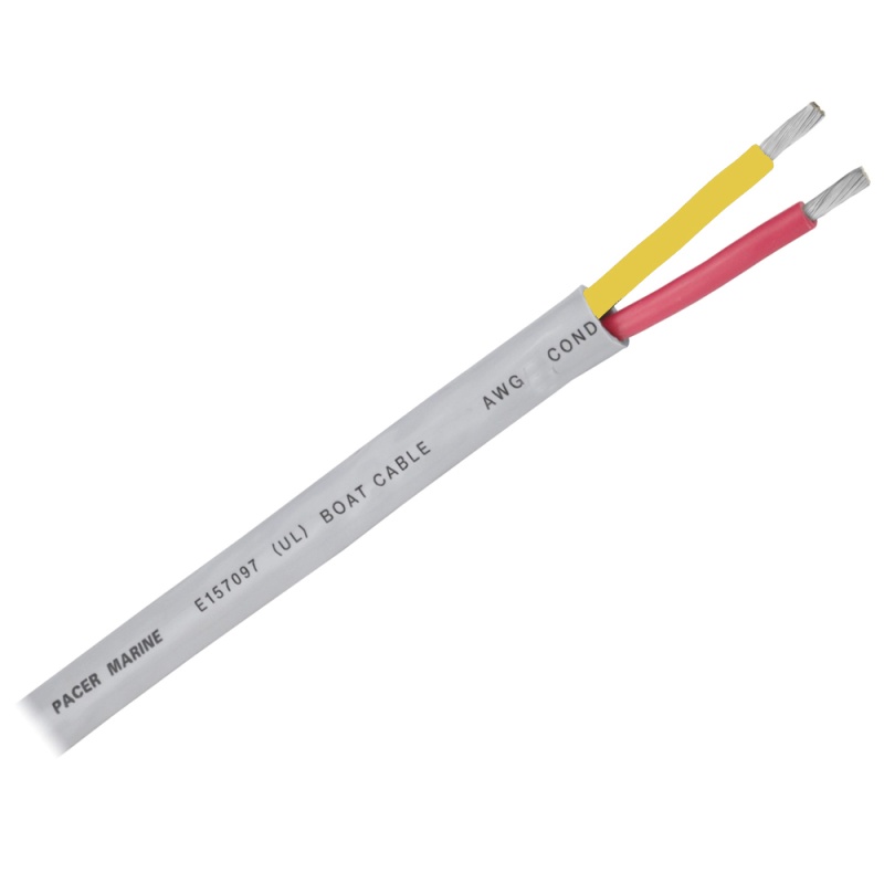 Pacer 12/2 Awg Safety Duplex Cable - Red/Yellow - Sold By The Foot