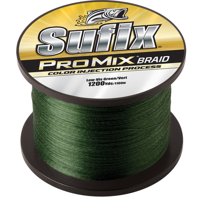 Sufix Promix® Braid - 40Lb - Low-Vis Green - 1200 Yds
