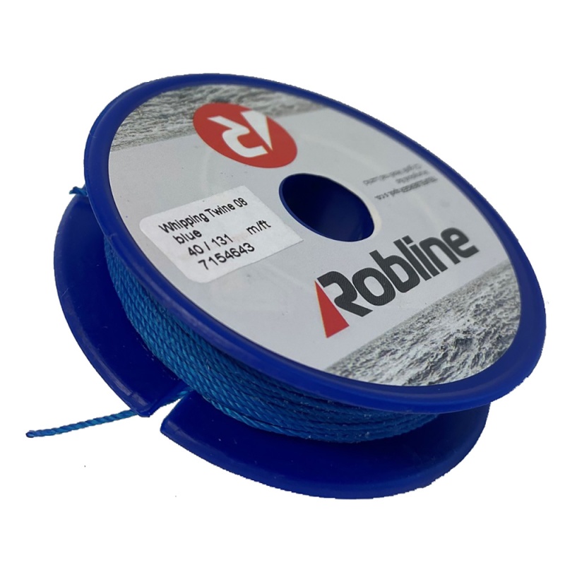 Robline Waxed Whipping Twine - 0.8Mm X 40M - Blue