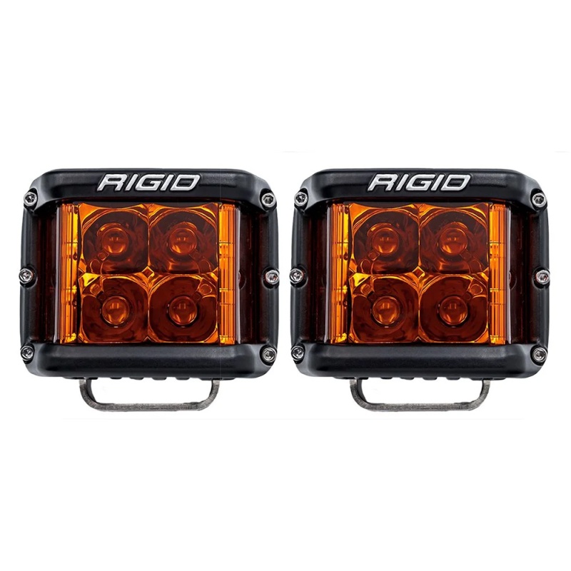 Rigid Industries D-Ss Spot W/Amber Pro Lens - Pair