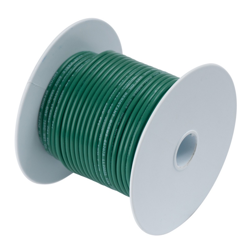 Ancor Green 6 Awg Tinned Copper Wire - 750'