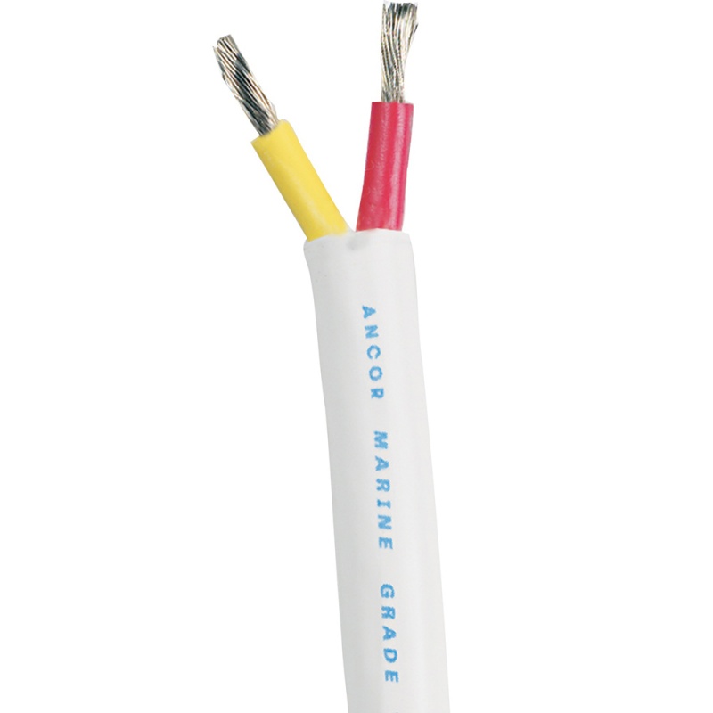 Ancor Safety Duplex Cable - 12/2 Awg - Red/Yellow - Round - 100'