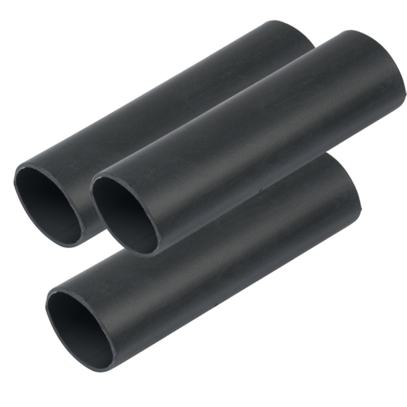 Ancor Heavy Wall Heat Shrink Tubing - 3/4" X 6" - 3-Pack - Black