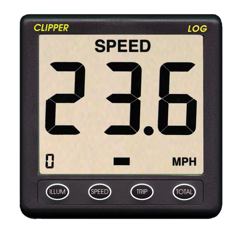 Clipper Speed Log Instrument W/Transducer & Cover