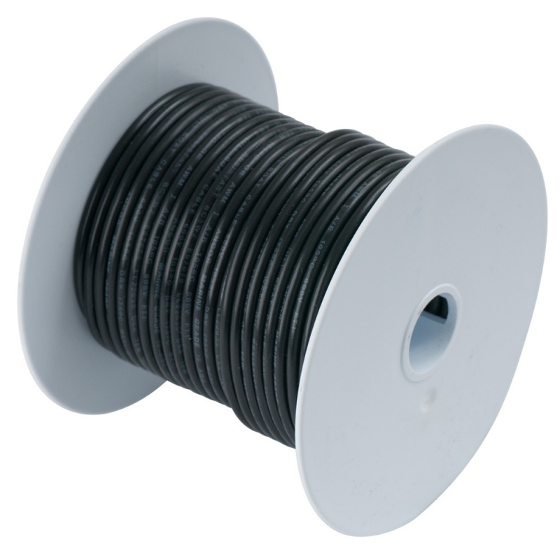 Ancor Black 18 Awg Tinned Copper Wire - 500'