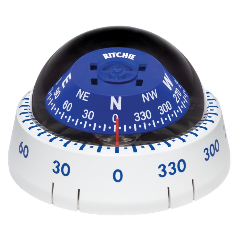Ritchie Xp-99W Kayaker Compass - Surface Mount - White