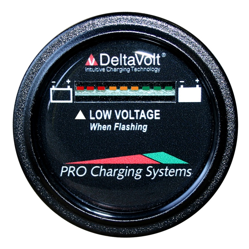Dual Pro Battery Fuel Gauge - Deltaview® Link Compatible - 72V System (6-12V Batteries, 12-6V Batteries, 9-8V Batteries)