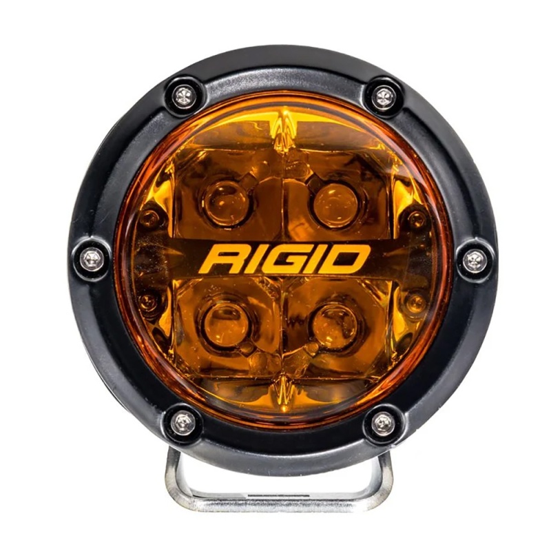 Rigid Industries 360 Series 4" Spot W/Amber Pro Lens - Pair