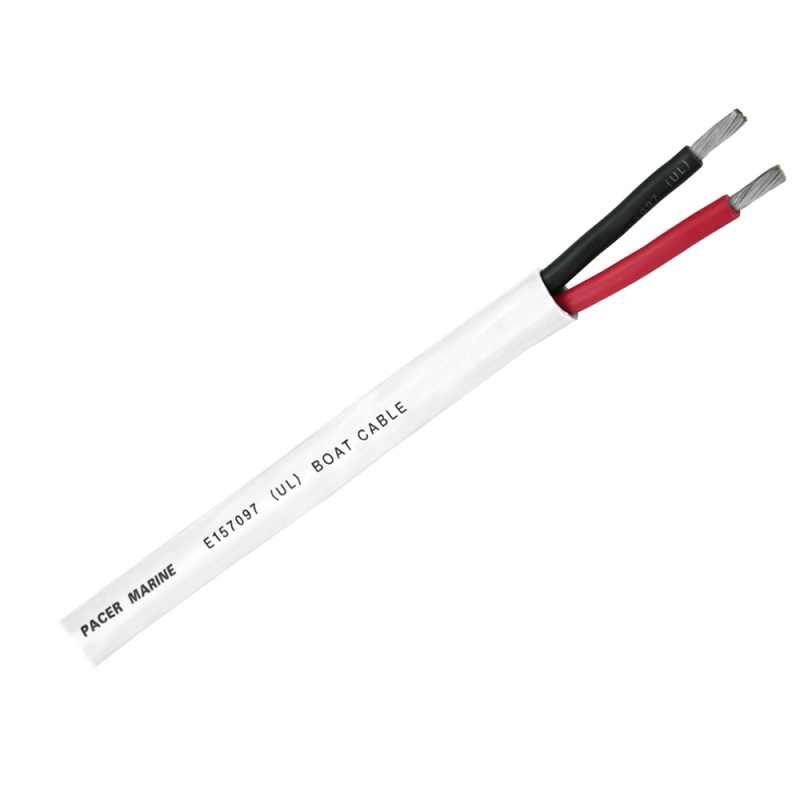 Pacer Duplex 2 Conductor Cable - 250' - 12/2 Awg - Red, Black
