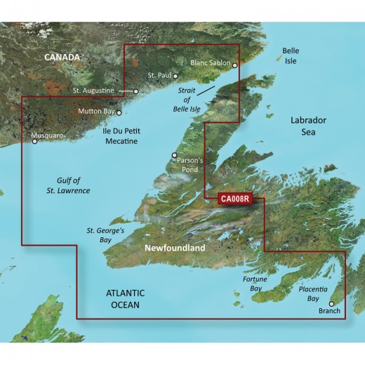 Garmin Bluechart G3 Vision HD - VCA008R - Newfoundland West MicroSD/SD