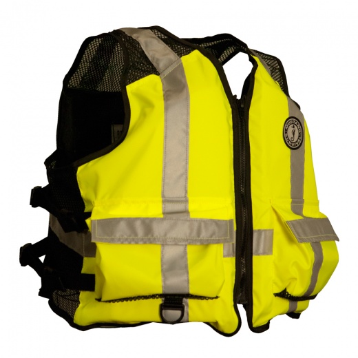Mustang High Visibility Industrial Mesh Vest - Fluorescent Yellow/Green/Black - Xxl/3Xl