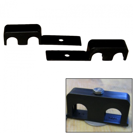 Weld Mount Double Poly Clamp F/1/4" X 20 Studs - 5/8" OD