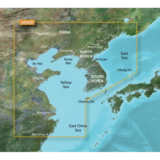 Garmin Bluechart G3 Vision HD - VAE002R - Yellow Sea - MicroSD/SD Card