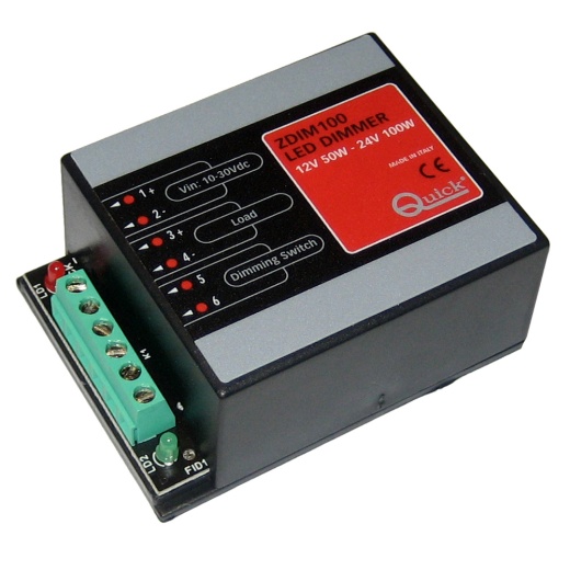 Quick Zdim100 Led Dimmer - 10-30V DC - Up to 50W on 12V & Up to 100W on 24V