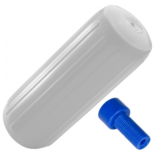 Polyform HTM-4 Fender - 13.5" x 34.8" White with Adapter