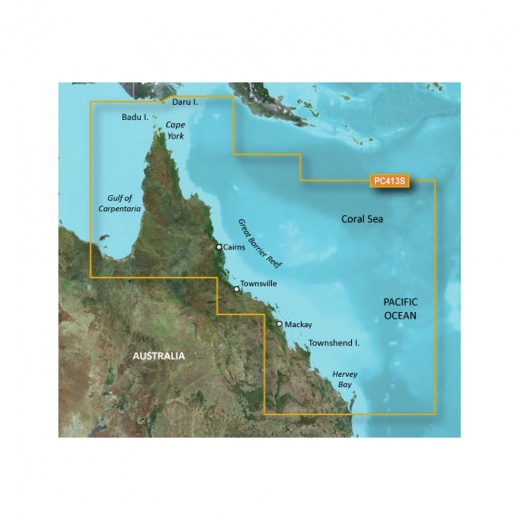 Garmin Bluechart G3 Vision HD - VPC413S - Mornington I. - Hervey Bay - microSD/SD