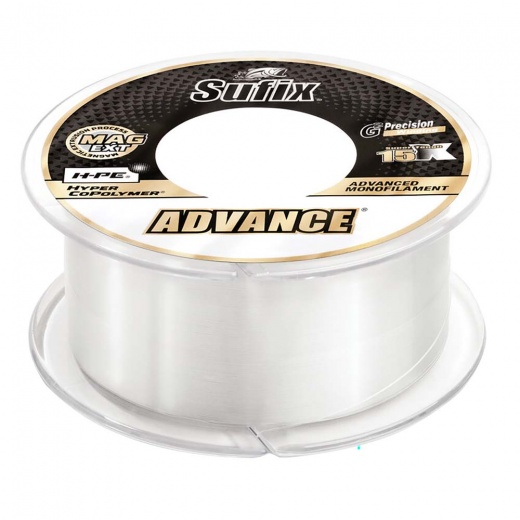 Sufix Advance Monofilament - 12Lb, Clear, 330 Yds