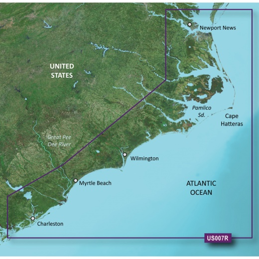 Garmin Bluechart® G3 Vision® Hd - Vus007r - Norfolk - Charleston - Microsd™/Sd™