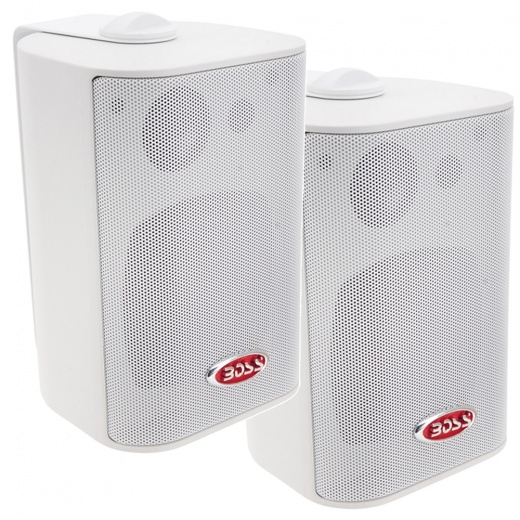 BOSS Audio 4" MR4.3W Box Speakers - White - 200W