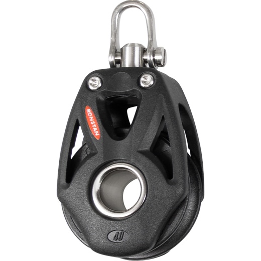 Ronstan Series 40 Orbit Single Block W/Becket & Swivel Head