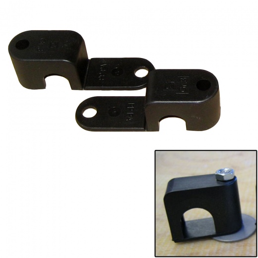 Weld Mount Single Poly Clamp F/1/4" X 20 Studs - 1/2" Od - Requires 1.5" Stud - Qty. 25