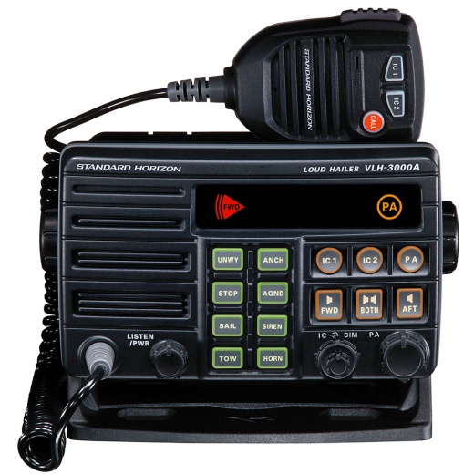 Standard Horizon Vlh-3000A 30W Dual Zone PA/Loud Hailer/Fog with Listen Back & 2 Optional Intercom Stations