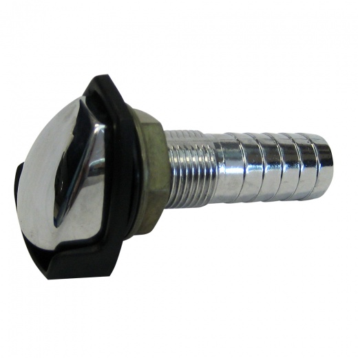 Perko Gas Tank Vent W/Splash Guard - Chrome Plated Zinc - ⅝" Hose